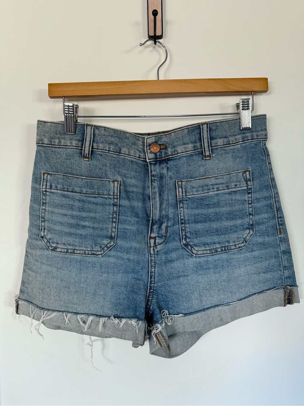 Madewell High-Waist Cuffed Denim Shorts